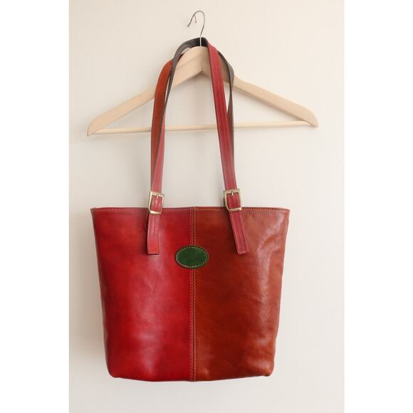 Beautiful Italian Leather Color Block Purse Italian Leather Borse in Pelle - Picture 2 of 11